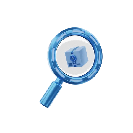 Package Search  3D Icon