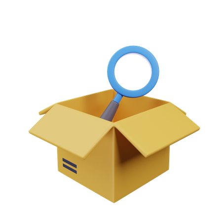 Package Search  3D Icon