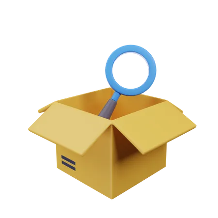 Package Search  3D Icon