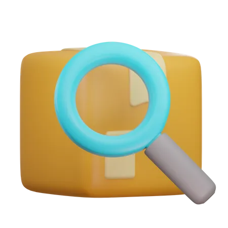 Package Search  3D Icon
