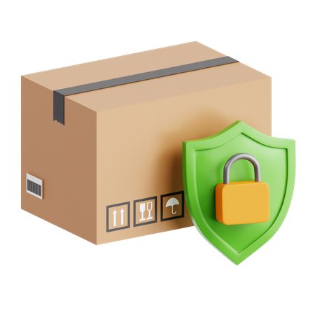 Package Security  3D Icon