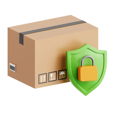 Package Security  3D Icon