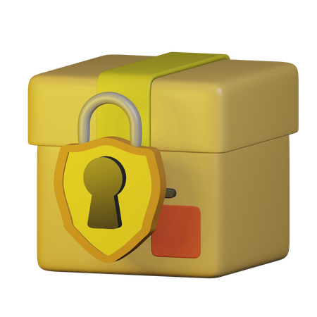 Package Security  3D Icon