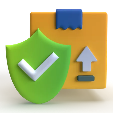 Package Security  3D Icon