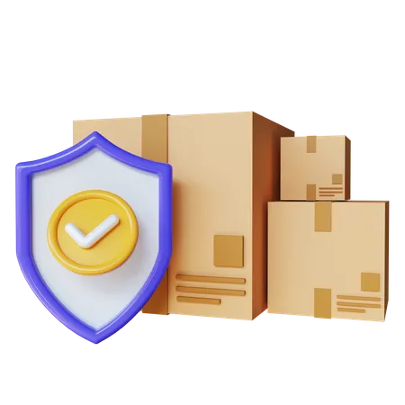 Package Security  3D Icon