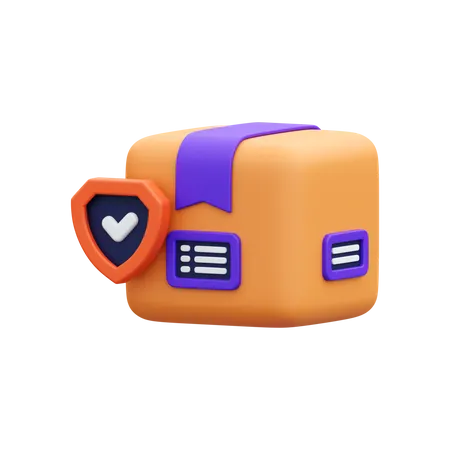 Package Security  3D Icon