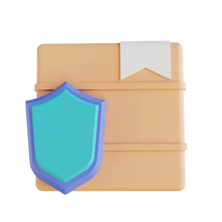 3 D Illustration Package Box Security 3D Icon