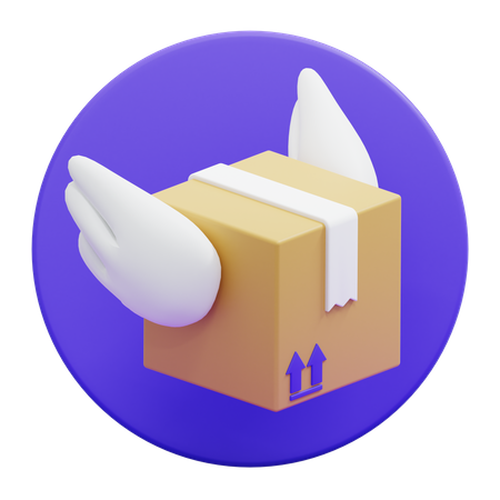 Package Send  3D Icon