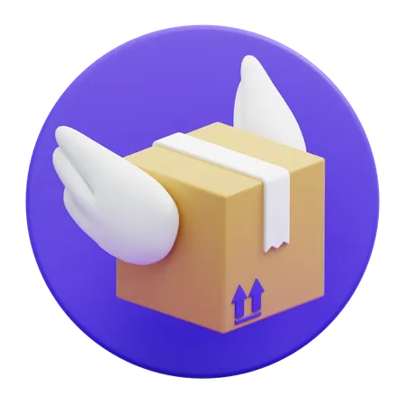 Package Send  3D Icon