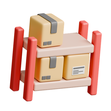 Package Shelf  3D Icon