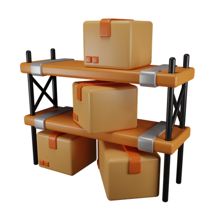 Package Shelf  3D Icon