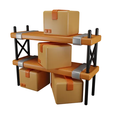 Package Shelf  3D Icon