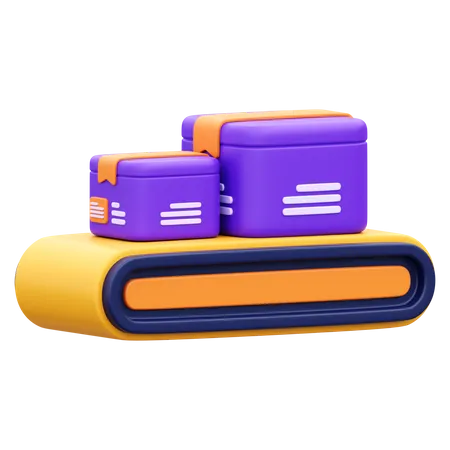 Package Sorting 3 D Icon Illustration 3D Icon