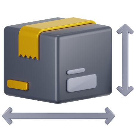 Package Size  3D Icon