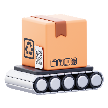 Package Sorting  3D Icon