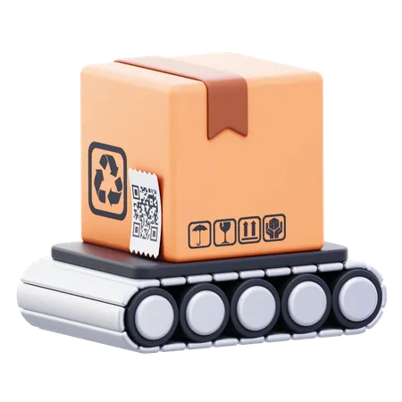 Package Sorting  3D Icon