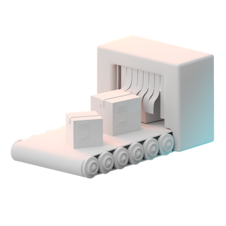 Package Sorting  3D Icon