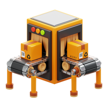 Package Sorting  3D Icon