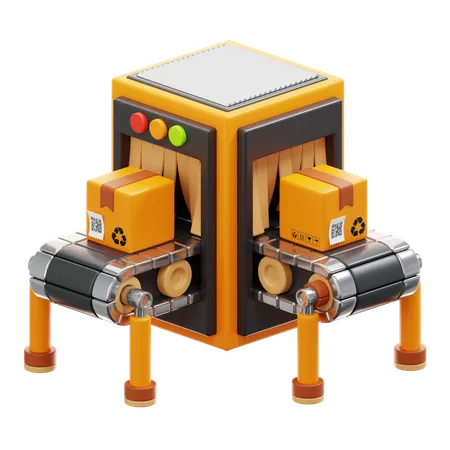 Package Sorting  3D Icon