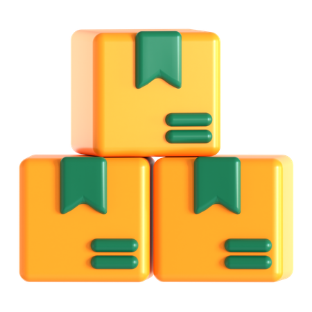 Package Stack  3D Icon