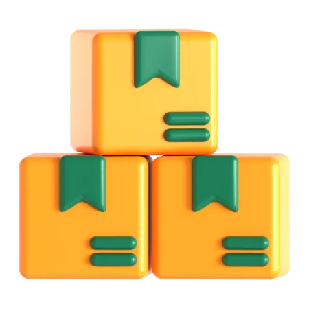 Package Stack  3D Icon