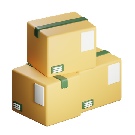 Package Stack  3D Icon