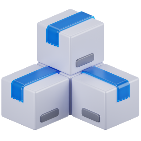 Package Stack  3D Icon