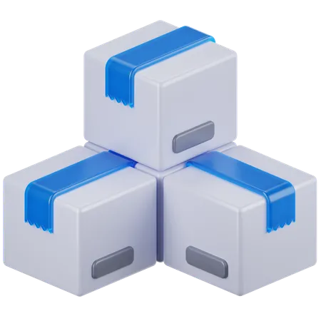 Package Stack  3D Icon