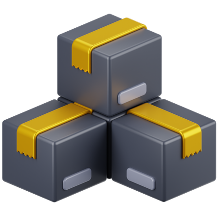Package Stack  3D Icon