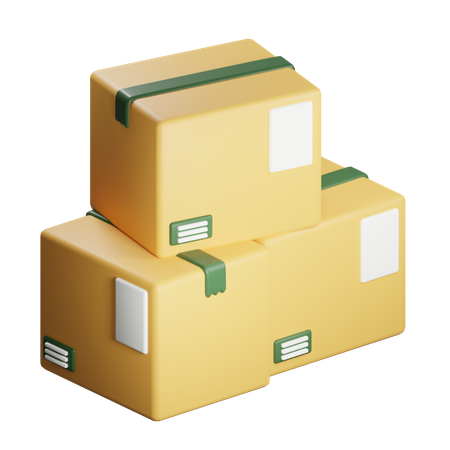 Package Stack  3D Icon