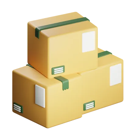 Package Stack  3D Icon