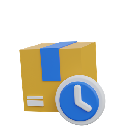 Package Time  3D Icon