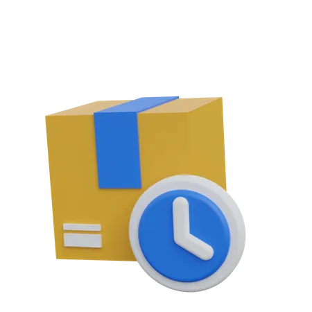 Package Time  3D Icon
