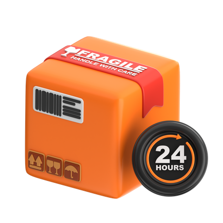 Package Time Tracking  3D Icon