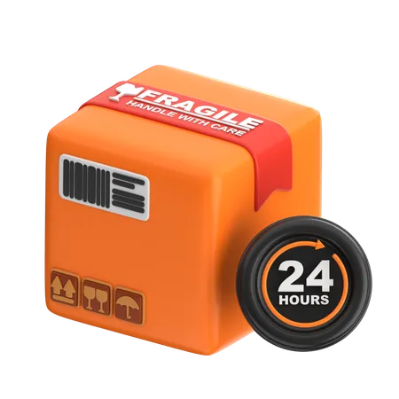 Package Time Tracking  3D Icon