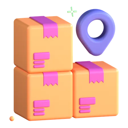 패키지 추적  3D Icon