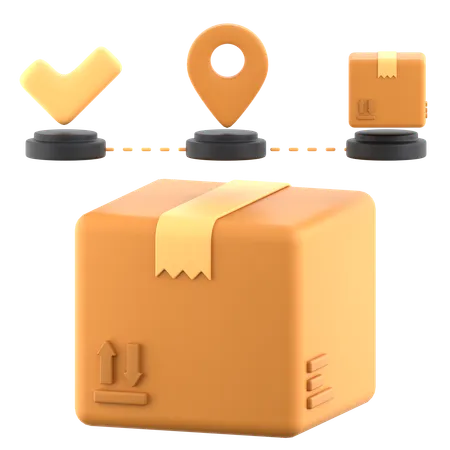 Package Tracking  3D Icon