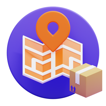 Package Tracking 3D Icon