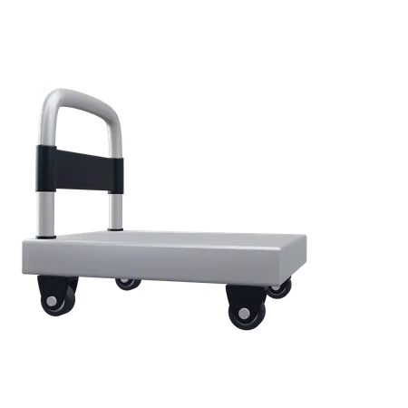 Package Trolley  3D Icon