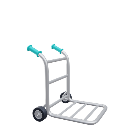 Package Trolley  3D Icon