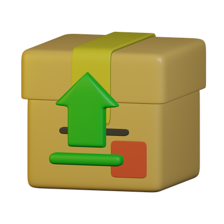 Package Upload  3D Icon