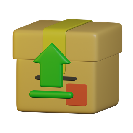 Package Upload  3D Icon