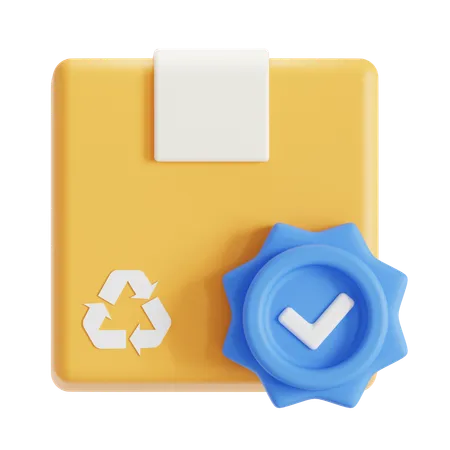 Package verified  3D Icon