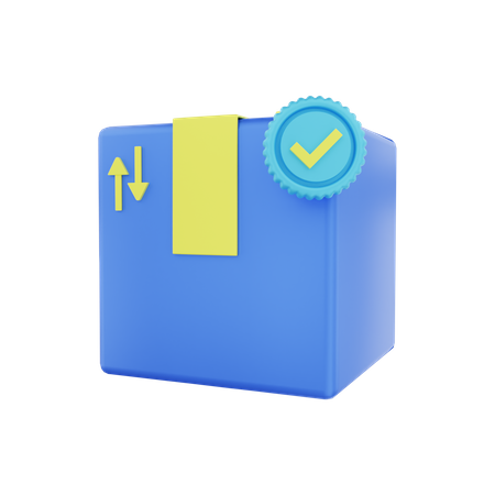 Package Verified  3D Illustration