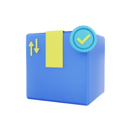 Package Verified  3D Illustration