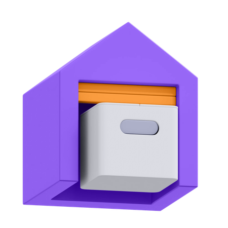 Package Warehouse  3D Icon