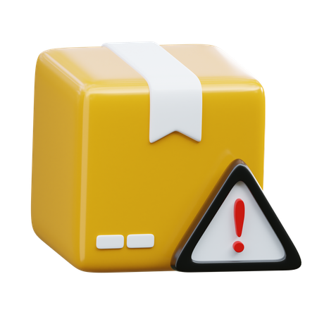 Package Warning  3D Icon