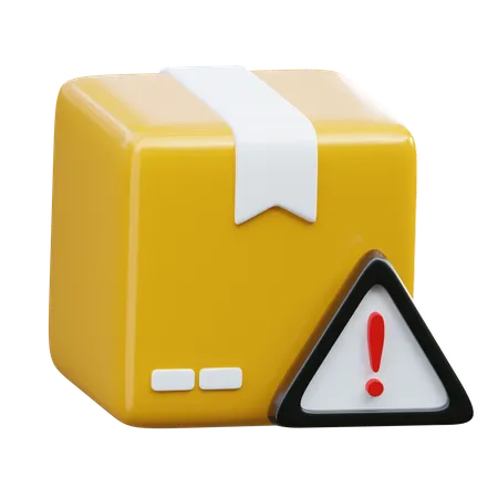 Package Warning  3D Icon