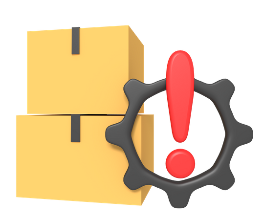 Package Warning  3D Icon