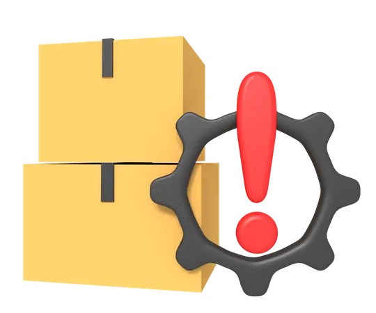 Package Warning  3D Icon